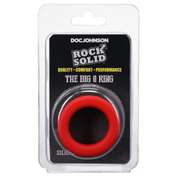 RockSolid by Doc Johnson Cockring The Big O 32 mm Noir-Rouge
